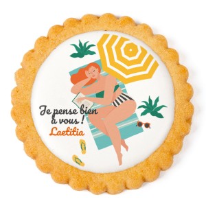 Galleta personalizada - La playa