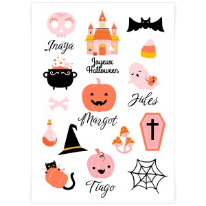 Tablero de tatuajes para personalizar - Halloween