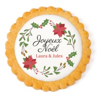 Galleta personalizada - Corona de Navidad