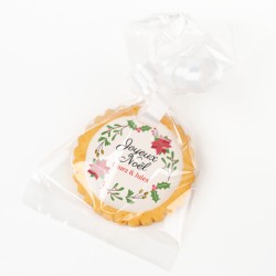 Galleta personalizada - Corona de Navidad. n5