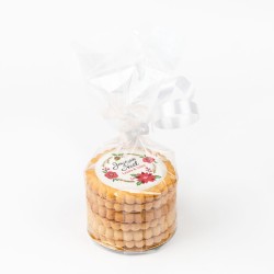 Galleta personalizada - Rosa de Navidad. n3