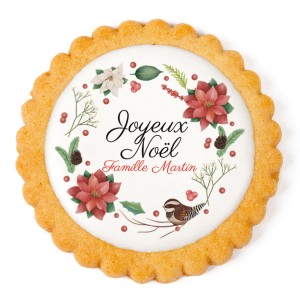 Galleta personalizada - Pjaro de Navidad