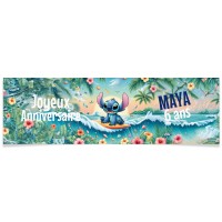 Banner para personalizar - Stitch Hawaii