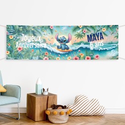 Banner para personalizar - Stitch Hawaii. n1