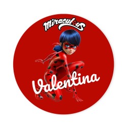 Discos para cupcakes para personalizar - Ladybug. n2