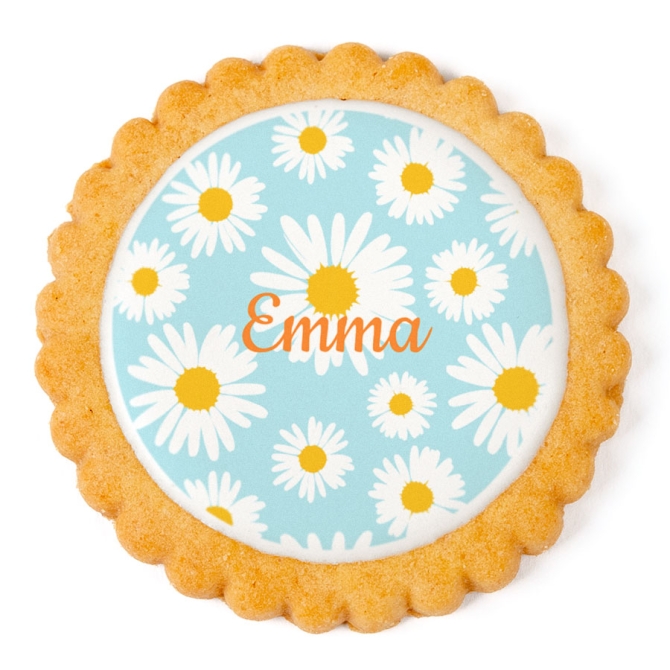 Galleta personalizada - Marguerite Bleu 