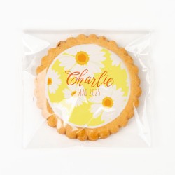 Galleta personalizada - Margarita Amarilla. n4