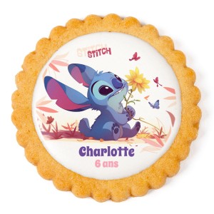 Galleta personalizada - Stitch Butterfly